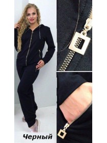 Жіночий спортивний костюм з капюшоном для повних жінок FG-50-733